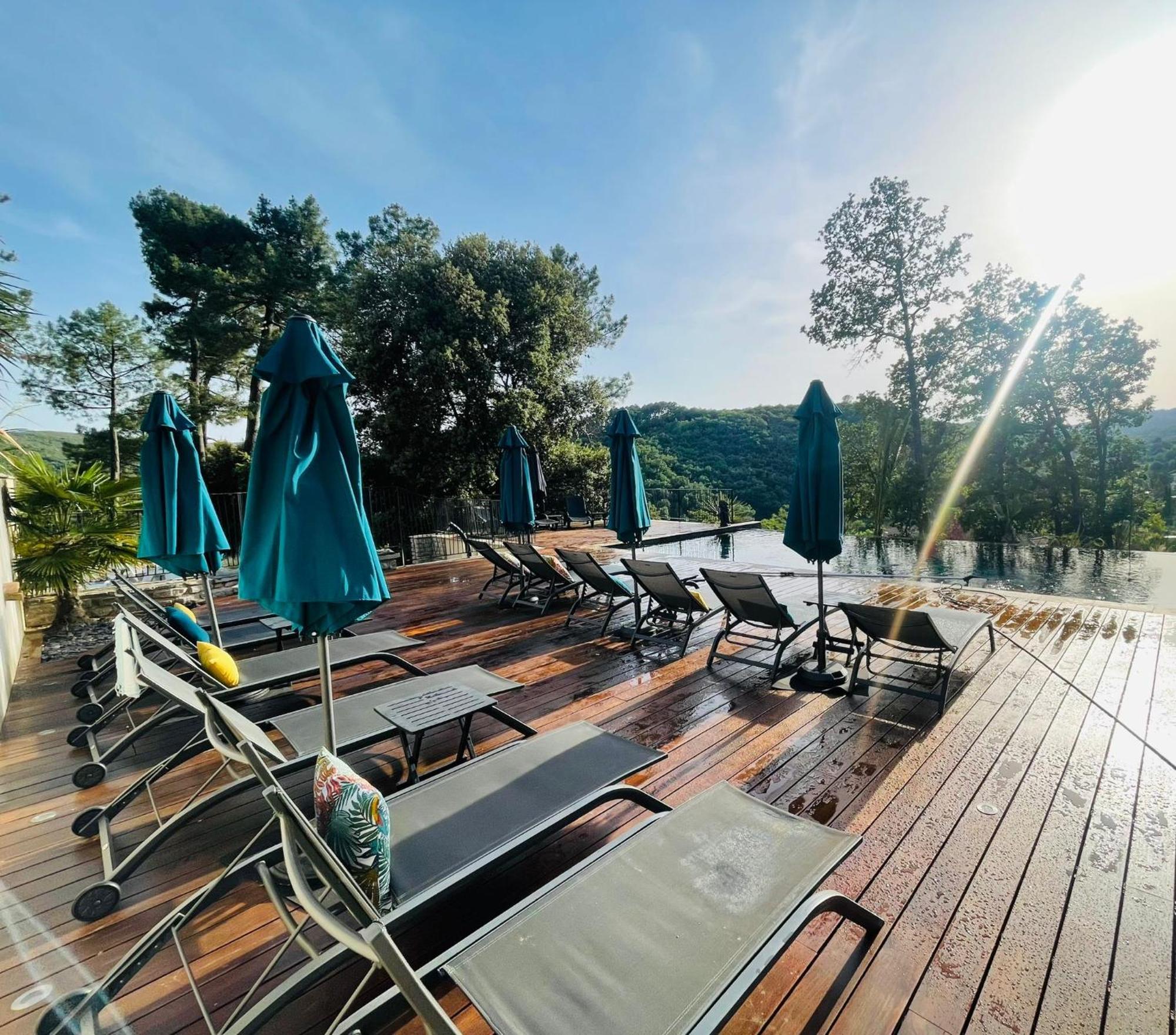 "Les Hauts Du Marquet" - Meuble De Tourisme 5 Etoiles - Gite De Groupe 15 Personnes En Cevennes - Piscine A Debordement - Balneo - Sauna - Nature Saint Jean du Pin Экстерьер фото