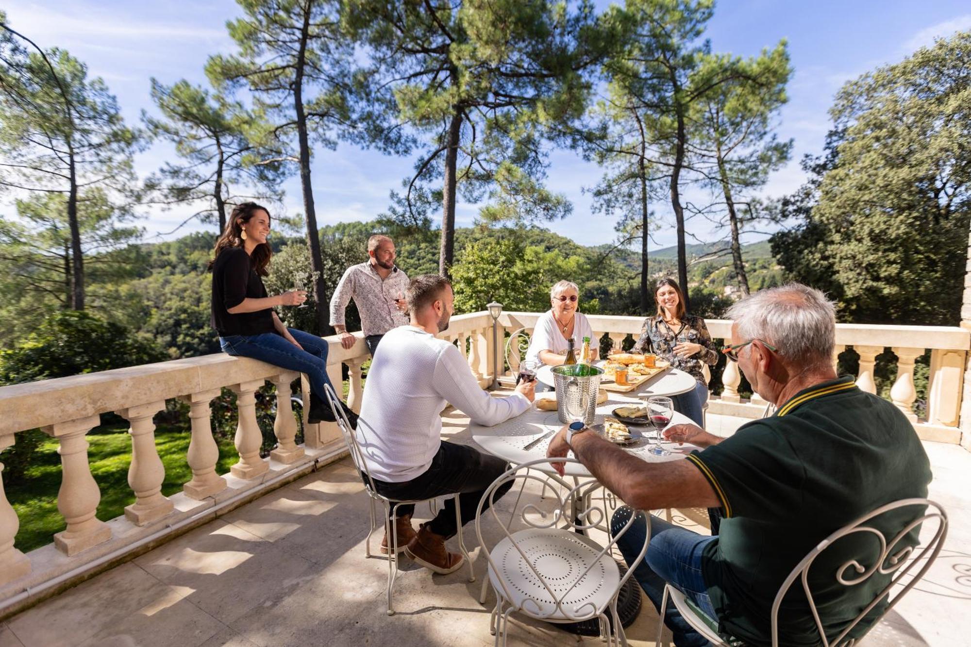 "Les Hauts Du Marquet" - Meuble De Tourisme 5 Etoiles - Gite De Groupe 15 Personnes En Cevennes - Piscine A Debordement - Balneo - Sauna - Nature Saint Jean du Pin Экстерьер фото